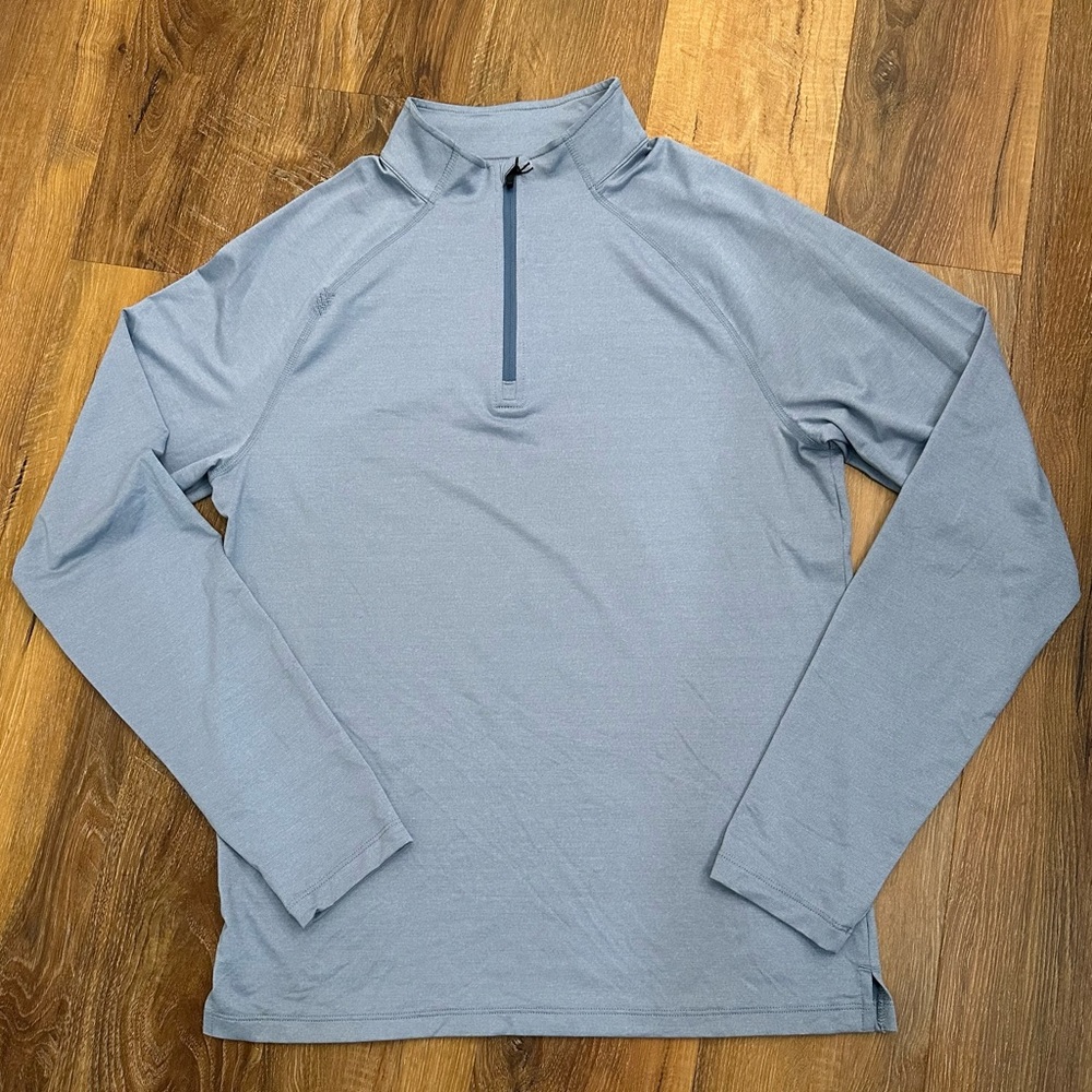 RHONE Sky Blue Men's Quarter-Zip Pullover